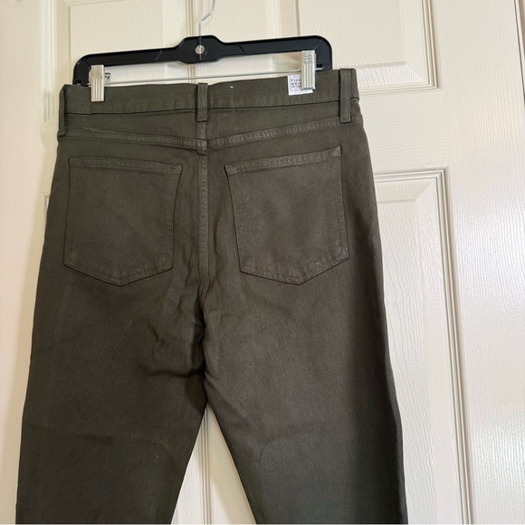 Frank & Eileen CORK D601 The Everyday Straight Leg Jeans in Olive Green NEW 30 - Picture 6 of 7